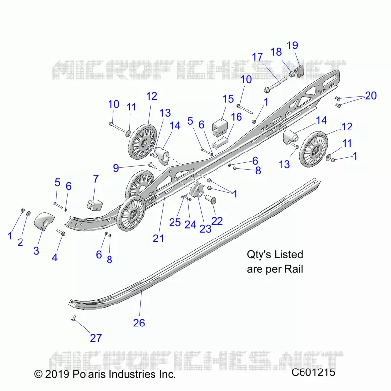 SUSPENSION, RAIL MOUNTING