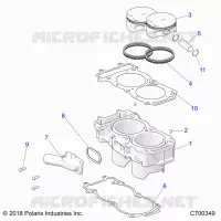 CYLINDER AND PISTON
