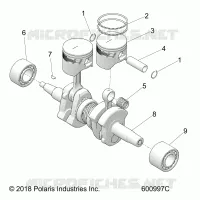 ENGINE, PISTON AND CRANKSHAFT