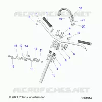 UPPER STEERING & HANDLEBAR ASM.