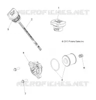 OIL FILTER, DIPSTICK AND FILL CAP