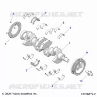ENGINE, CRANKSHAFT AND BEARINGS