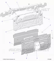 REAR BODYWORK CLOSEOFF, CENTER PANELS