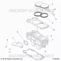 CYLINDER AND PISTON