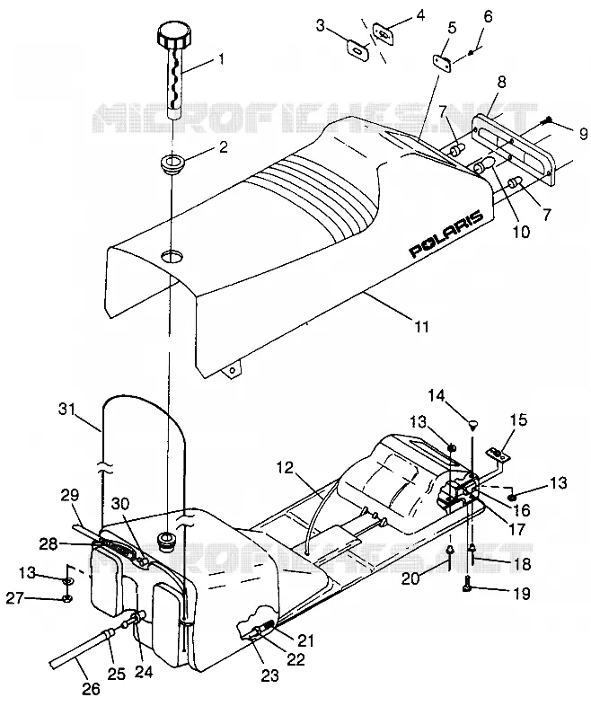 SEAT   GAS TANK XLT LTD SP 0973776 (4940074007A006)