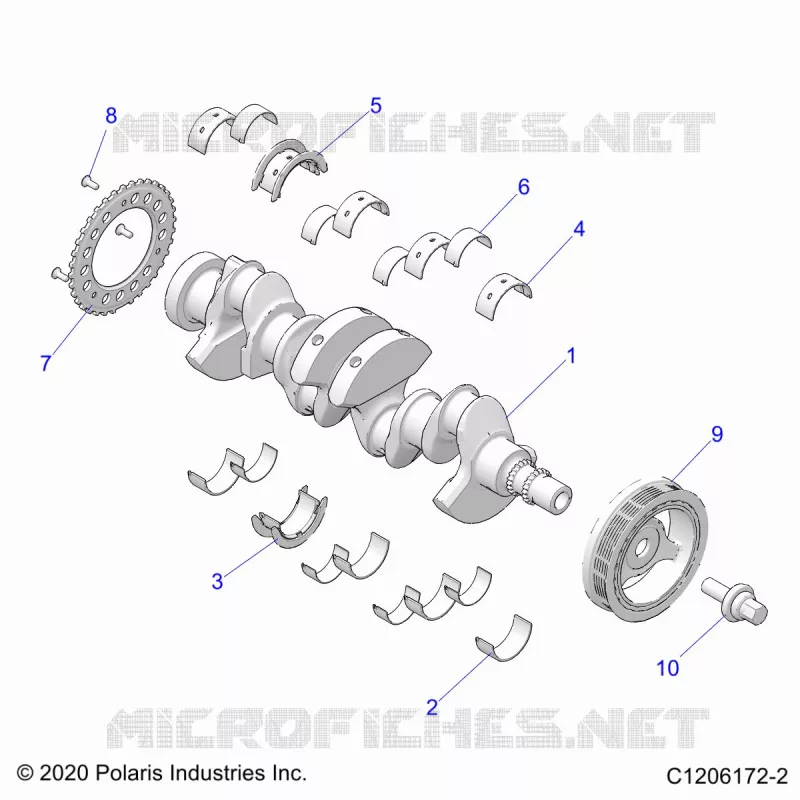 ENGINE, CRANKSHAFT AND BEARINGS