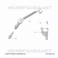 IGNITION COIL, WIRE AND SPARK PLUG