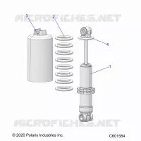 SUSPENSION, FRONT SHOCK TRACK
