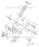 SWING ARM WELDMENT AND REAR SHOCK ASSEMBLY (4918541854025A)