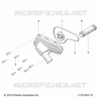 ENGINE, WATERPUMP IMPELLER AND COVER