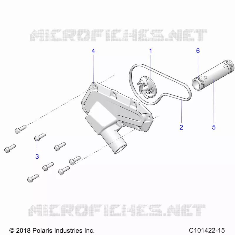 ENGINE, WATERPUMP IMPELLER AND COVER