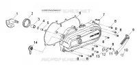 ENGINE, CLUTCH COVER AND KICK START