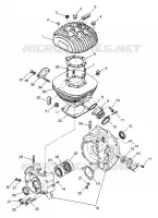 CRANKCASE AND CYLINDER (300) XPRESS 300 W969530 (4935923592D004)