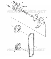 WATER PUMP 500 INDY 0982764(A)(B) AND EUROPEAN 500 INDY E982764A (4942104210C010)