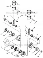 PISTON   CRANKSHAFT 500 CARB 0962764, 500 CARB SKS 0962564,  EUROPEAN 500 (4931873187C014)