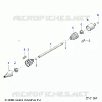 DRIVE TRAIN, DRIVE SHAFT, FRONT