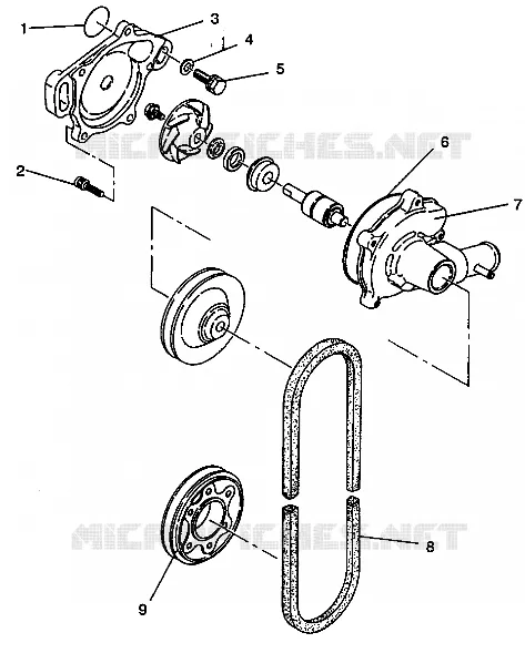 WATER PUMP XLT E940767,  XLT SP E940667    XLT SKS E940567 (49274227420034)