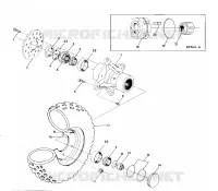 FRONT WHEEL ASSEMBLY 250 4X4 / W928127 (4922872287B010)