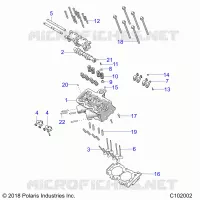ENGINE, CYLINDER HEAD, CAM AND VALVES