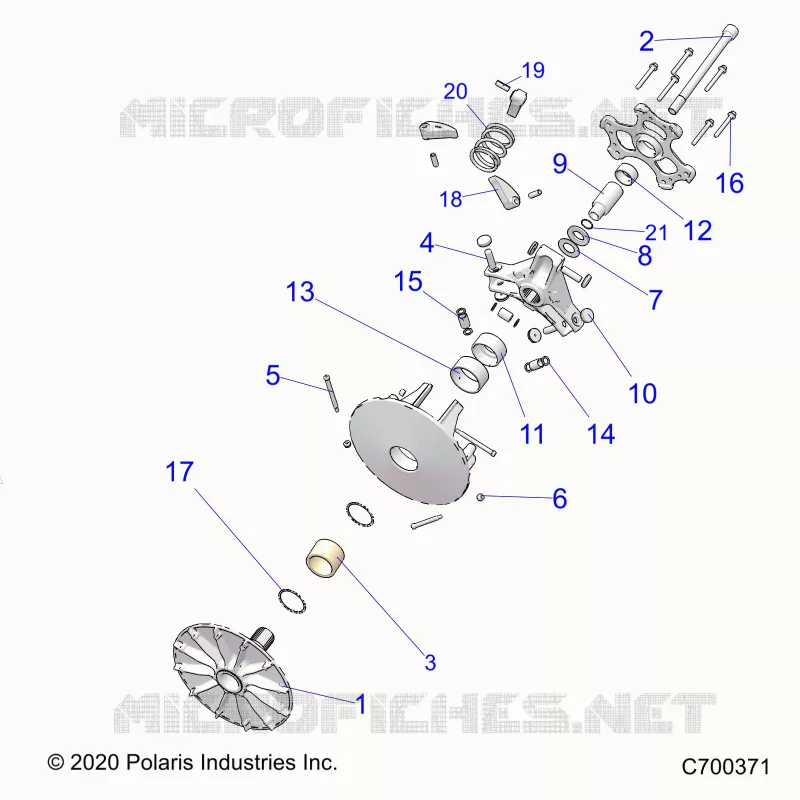 DRIVE TRAIN, PRIMARY CLUTCH