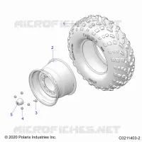 WHEELS, REAR TIRE