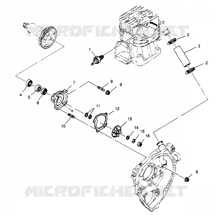 WATER PUMP SPORT 400L W958540 (4930133013C011)