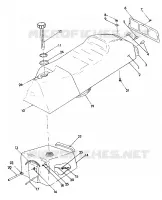 SEAT/GAS TANK ASSEMBLY 440 XCR (4921352135003A)