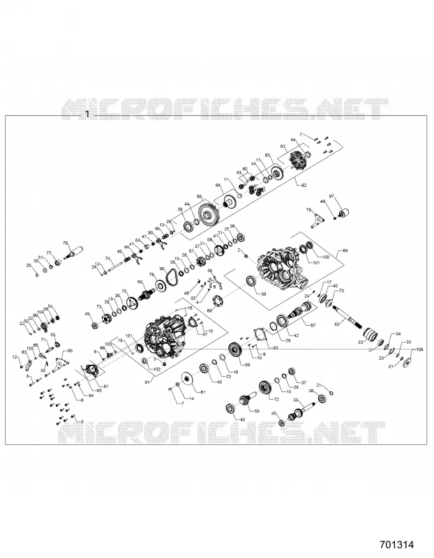 DRIVE TRAIN, MAIN GEARCASE
