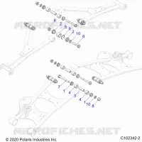REAR SUSPENSION CONTROL ARM, MOUNTING