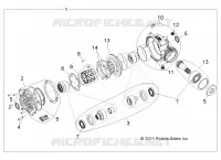 DRIVE TRAIN, FRONT GEARCASE INTERNALS 1332842