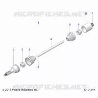 DRIVE TRAIN, REAR DRIVE SHAFT