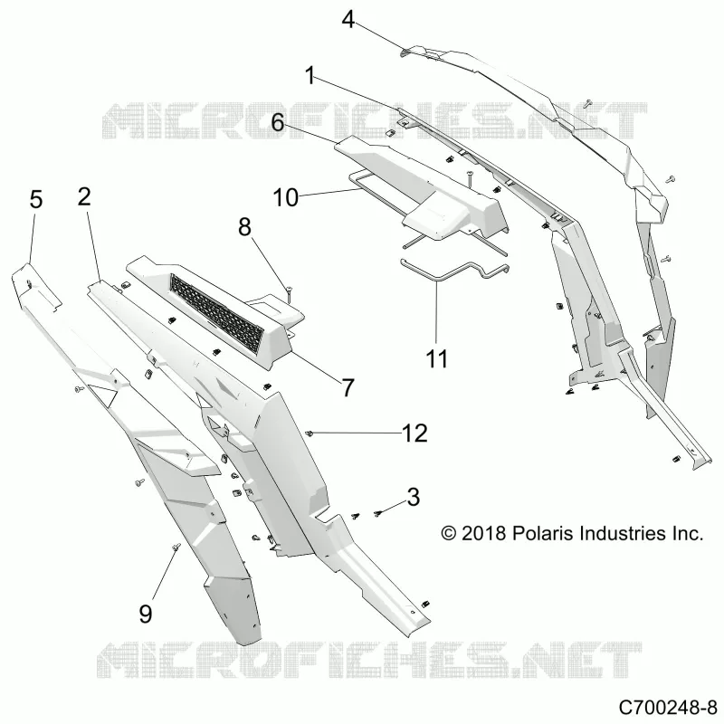 REAR FENDERS AND BEZELS- Z19VFE92AC/BC/AD/BD/AM/BM/LAG/BG (C700248-8)