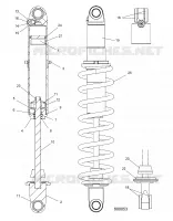 SUSPENSION, REAR SHOCK TRACK (COIL OVER)