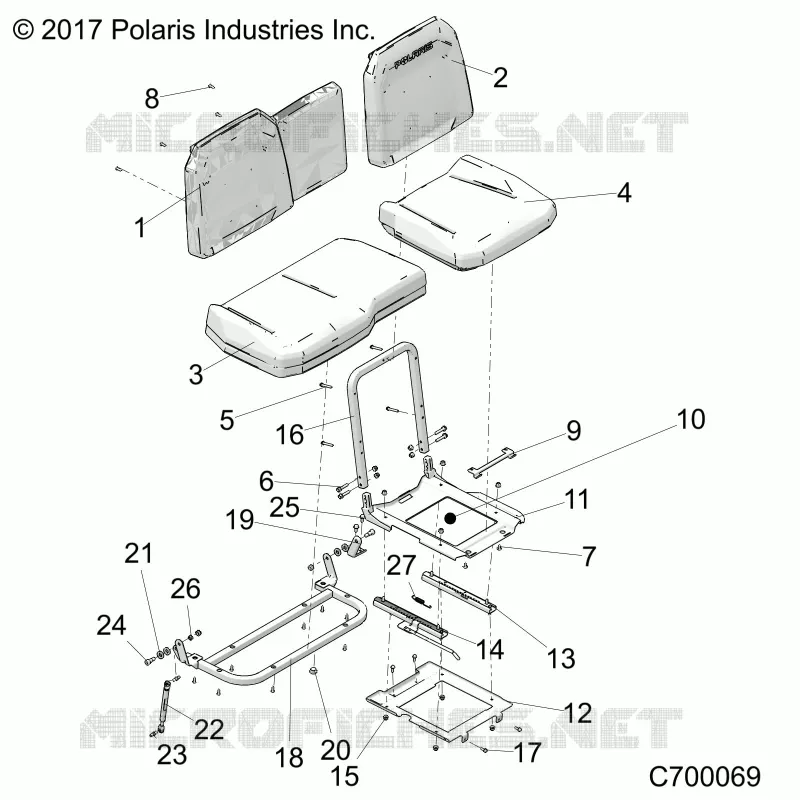 SEAT ASM. AND SLIDER