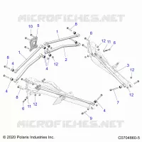 REAR SUSPENSION TRAILING ARMS MOUNTING