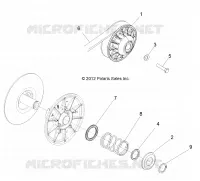 DRIVE TRAIN, SECONDARY CLUTCH