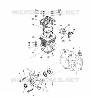 CRANKCASE AND CYLINDER STAR TRAK (4912731273018A)