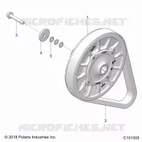 DRIVE TRAIN, SECONDARY CLUTCH