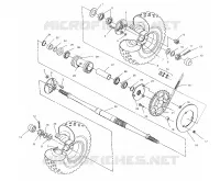 REAR WHEEL DRIVE ASSEMBLY (AFTER SERIAL #2501800)