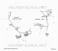 ELECTRICAL, WIRE HARNESS, HOOD, ELEC. START