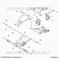 REAR SUSPENSION CONTROL ARM, MOUNTING