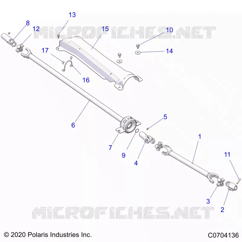 DRIVE TRAIN, FRONT PROP SHAFT