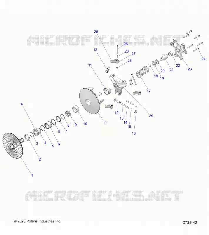 DRIVE TRAIN, PRIMARY CLUTCH