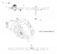 DRIVE TRAIN, GEARCASE MOUNTING, FRONT
