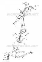 STEERING POST    SCRAMBLER W967840 (4935823582B009)