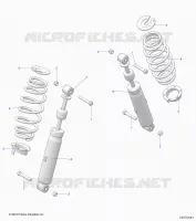 REAR SUSPENSION SHOCK AND MOUNTING