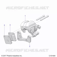 BRAKES, FRONT BRAKE CALIPER