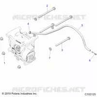 DRIVE TRAIN, GEARCASE MOUNTING, REAR