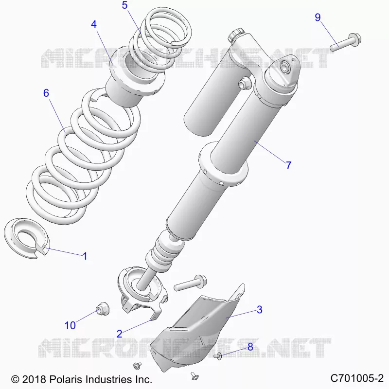 SUSPENSION, REAR SHOCK MOUNTING