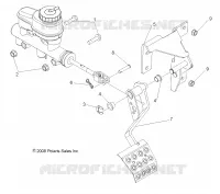 BRAKES, PEDAL AND MASTER CYLINDER MOUNTING